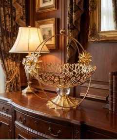 ZEYVE DAISY FRUIT BOWL WITH FOOT RING 30 CM